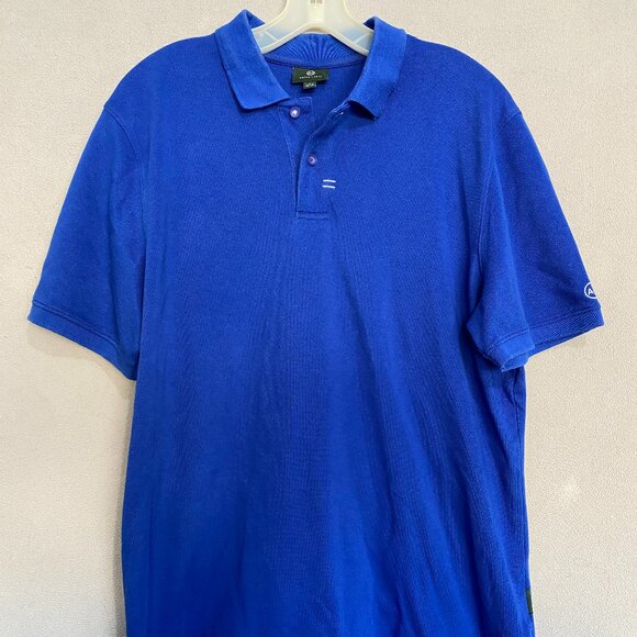 Ag Adriano Goldschmied Other - AG Green Label Men’s Royal Blue Polo Shirt Size L Cotton Blend Short Sleeve